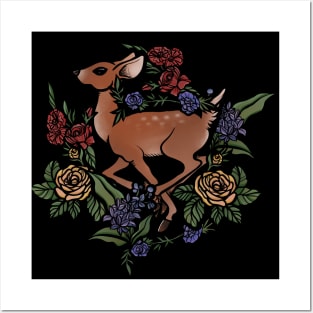 Moody Autumn Deer Posters and Art